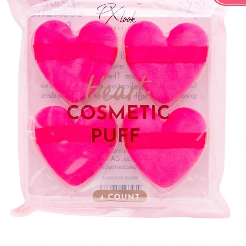 Heart Cosmetic Puff Set